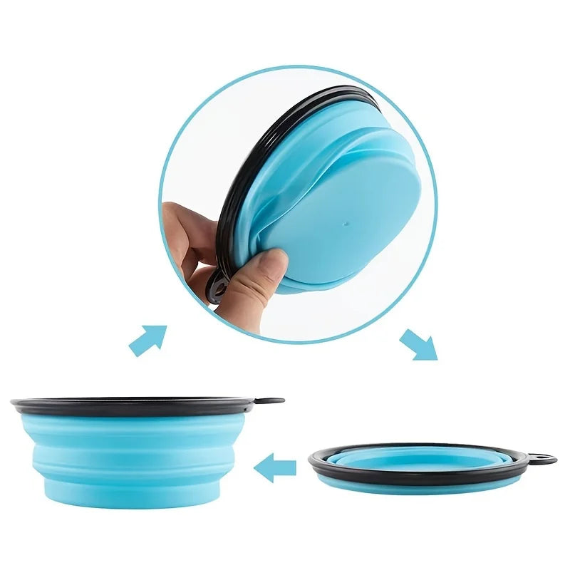 Portable Collapsible Pet Bowl | Travel Food & Water Dish