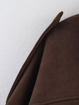 Chic Suede Bomber Jacket