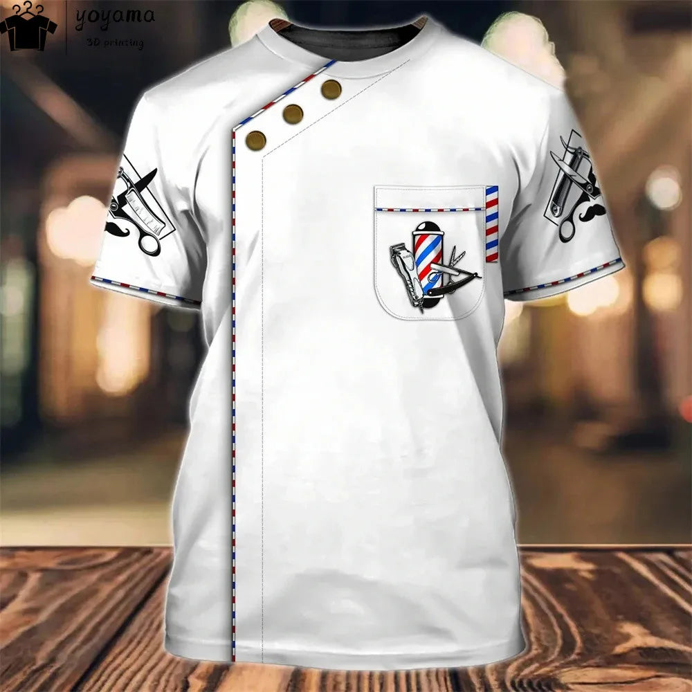Men's 3D Print Oversized Graphic Tee | Short Sleeve