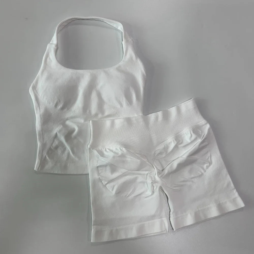 Seamless Halter Yoga & Fitness Set