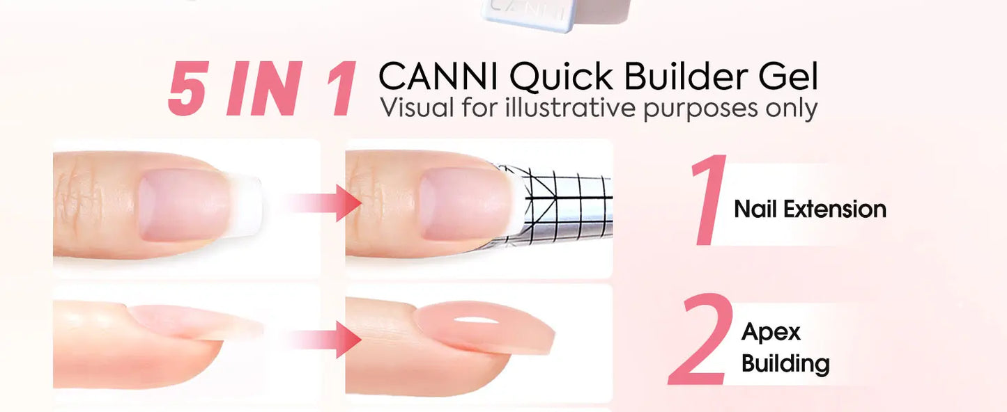 CANNI Quick Builder Gel Polish – HEMA/TPO Free, UV/LED