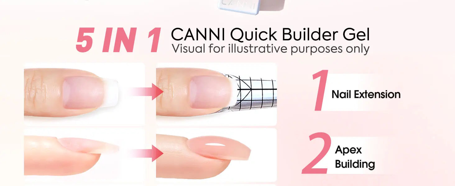 CANNI Quick Builder Gel Polish – HEMA/TPO Free, UV/LED