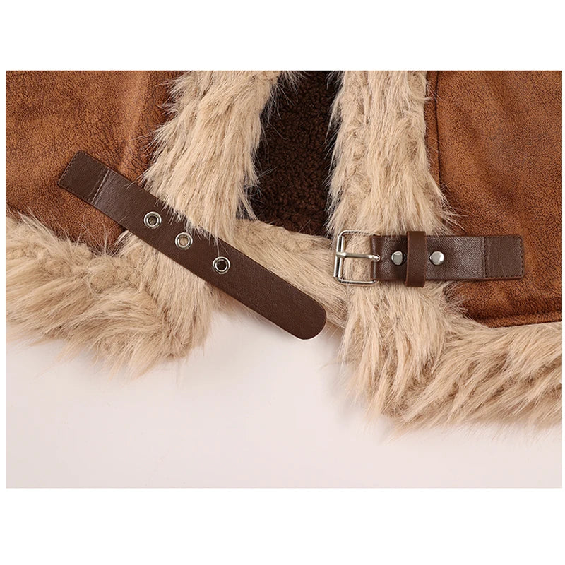 Women's Vintage Leather Moto Jacket | Black & Brown