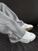 Y2K Wide Leg Joggers – Zipper Embroidery Streetwear Pants