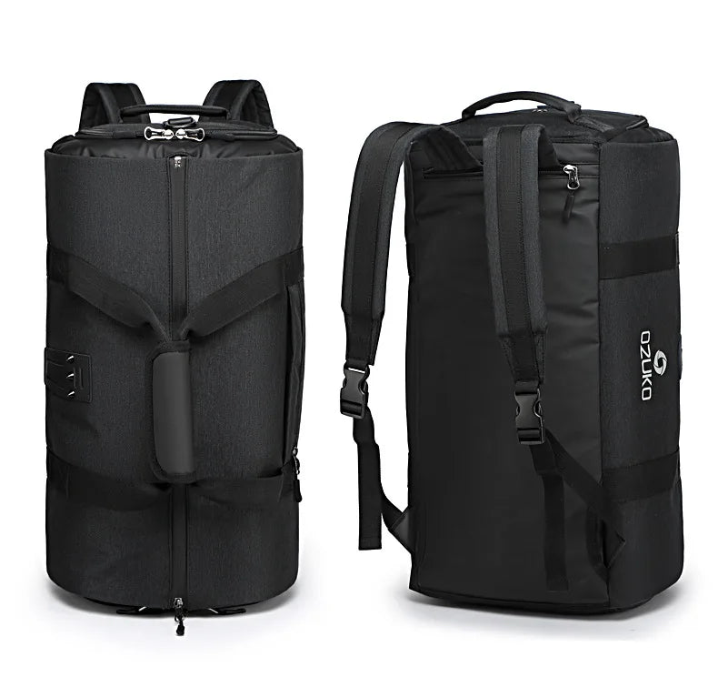 OZUKO Garment bag Multifunction Men Suit Storage Large Capacity Luggage Handbag Male Waterproof Travel Duffel Bag Shoes Pocket