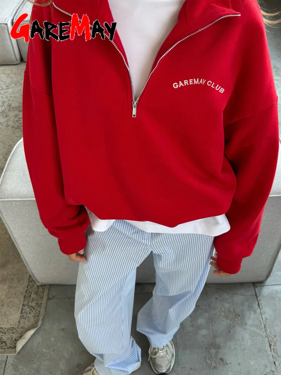 Women's Embroidered Relaxed-Fit Sweatshirt