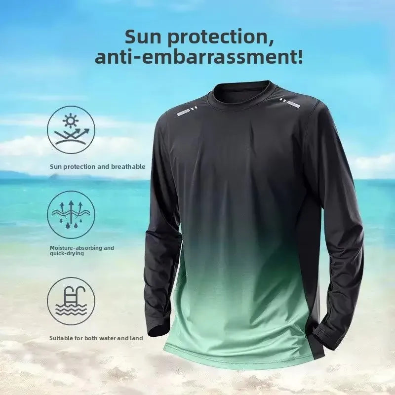 Men’s Quick-Dry Long-Sleeve Swim Set
