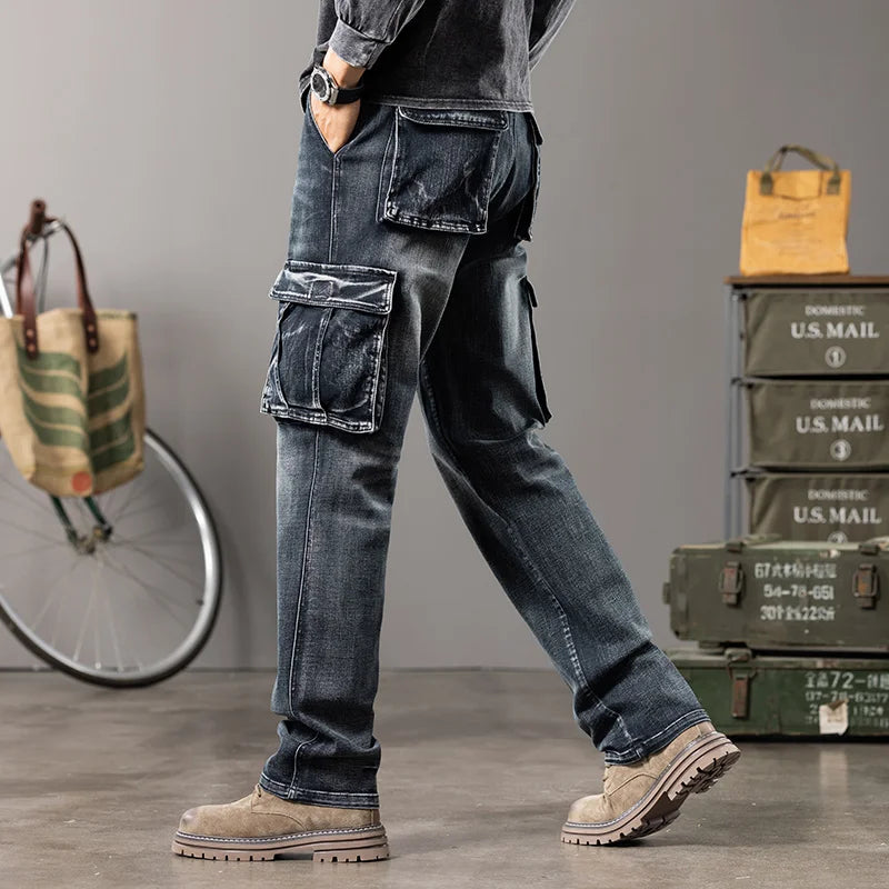 Men's Wide-Leg Straight Jeans | Relaxed Workwear Fit