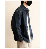 Men's Japanese Vintage Heavyweight Denim Shirt