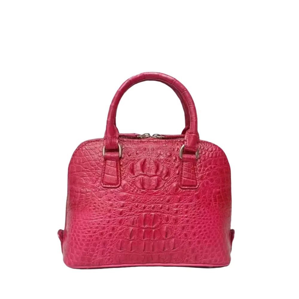 Genuine Crocodile Leather Shell Bag for Women
