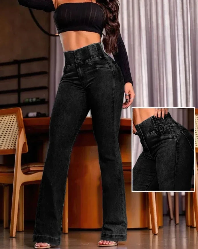 Women's High Waist Slim Boyfriend Jeans