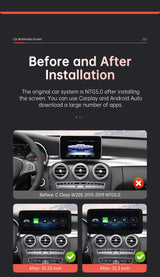 Mercedes-Benz NTG5.0 Wireless CarPlay & Android Auto Screen
