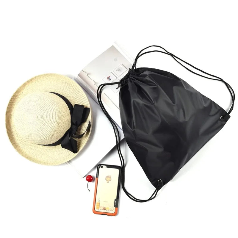Sports Drawstring Backpack String Bag Sackpack With Large Capacity Gym Swim Beach For Women And Men To Hold Daily