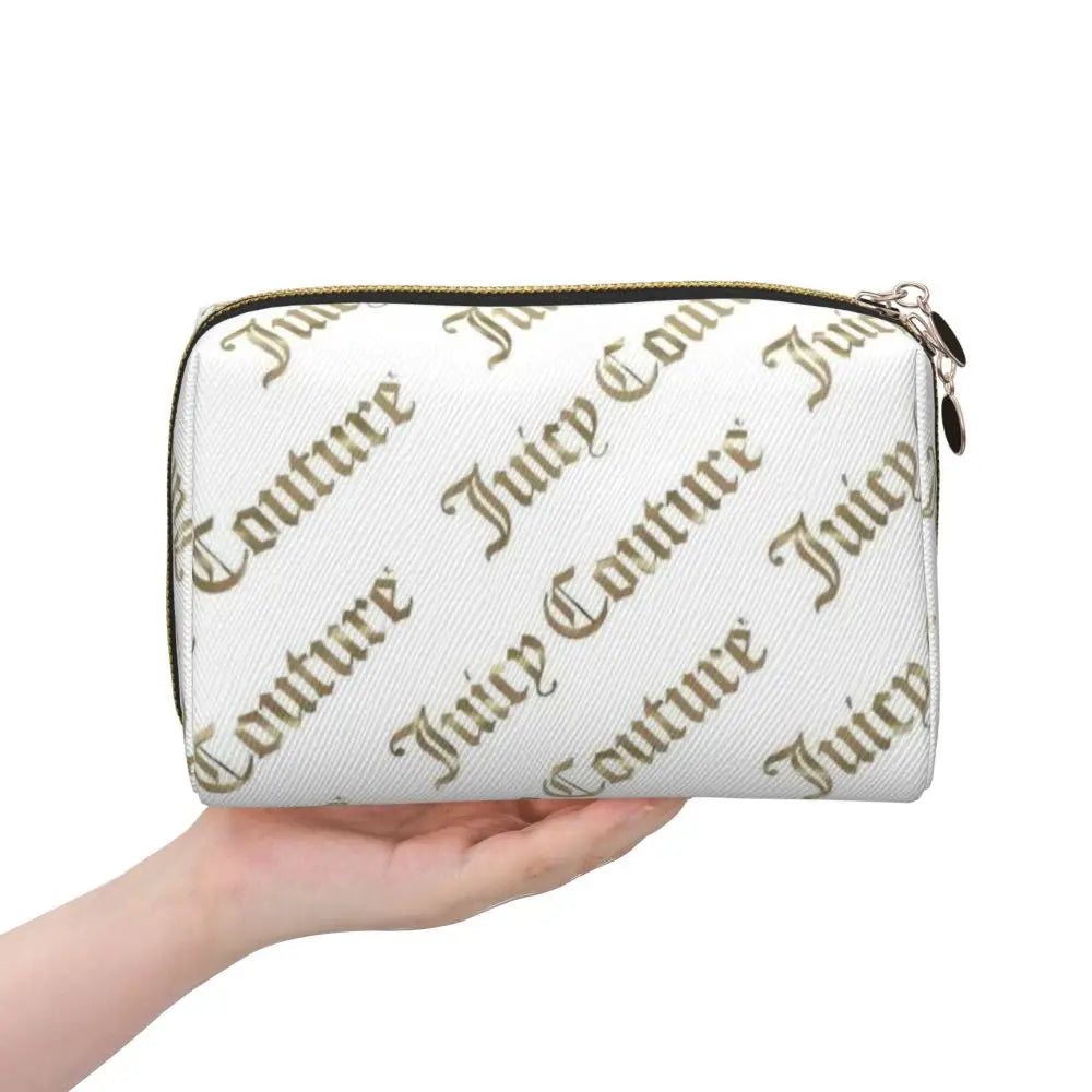 J-Juicy-C-Couture Makeup Bag Zipper Pouch Travel Cosmetic Bags Large Leather Portable Cosmetic Bag for Women