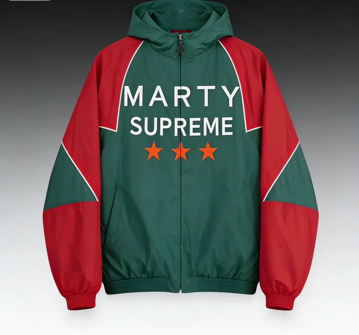 Women's Lightweight Hooded Jacket with Star Graphic