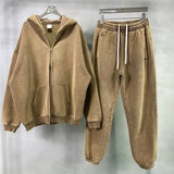 Men’s Vintage Wash Relaxed Zip-Up Hoodie