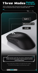 ATK VXE Dragonfly R1 Mouse of The Game E-Sports Long Battery Life Paw3395 Lightweight Ergonomic Three-Mode Bluetooth Mouse