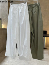 Women’s High-Waist Cotton Wide-Leg Pants