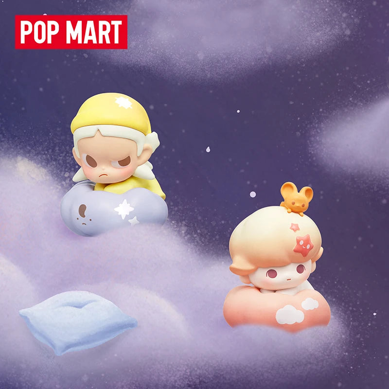 POPMART Bubble Granules Night Sky Series Collectible Cute Doll Blind Box Mini Figure Desktop Decoration Birthday Gift Set