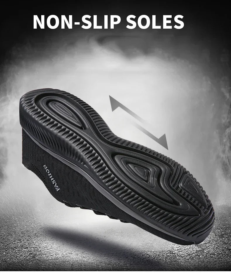 Men's Lightweight Knit Sneakers | Breathable Mesh Athletic Shoes