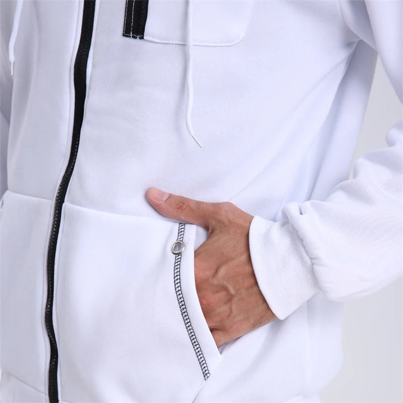 Men’s Fleece Zip-Up Hoodie with Pockets