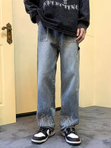 Y2K Flame Print Baggy Jeans