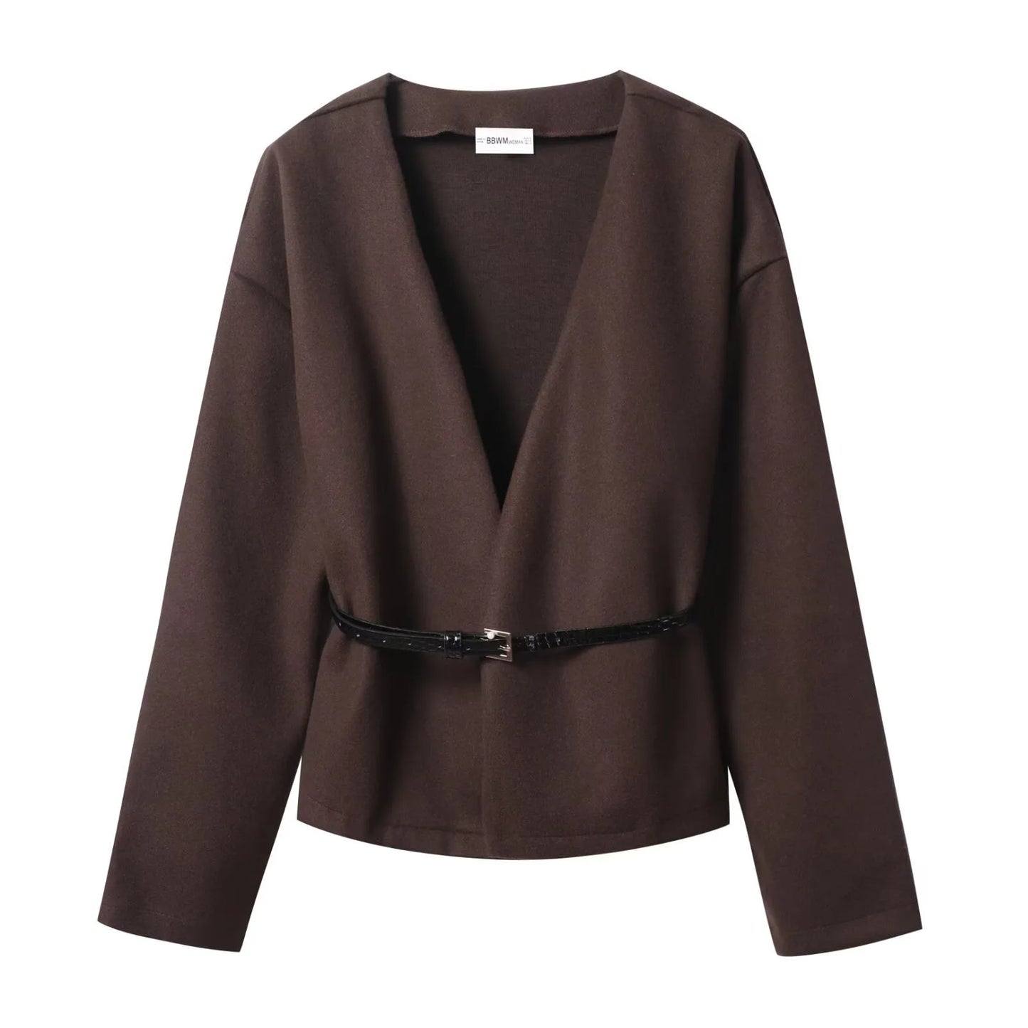 Elegant Belted Wrap Jacket