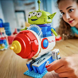2026 New 570pcs Classic Movie Alien With Pizza Planet Rocket Ride 43307 Three Eyed Alien Building Block Model Toy Ornament Gifts