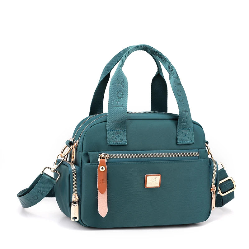 High Quality Fabric Women Shoulder Bag Pretty Style Gilrs Shopping Messenger Bag Fashion Casual Double Layers Women Handbag