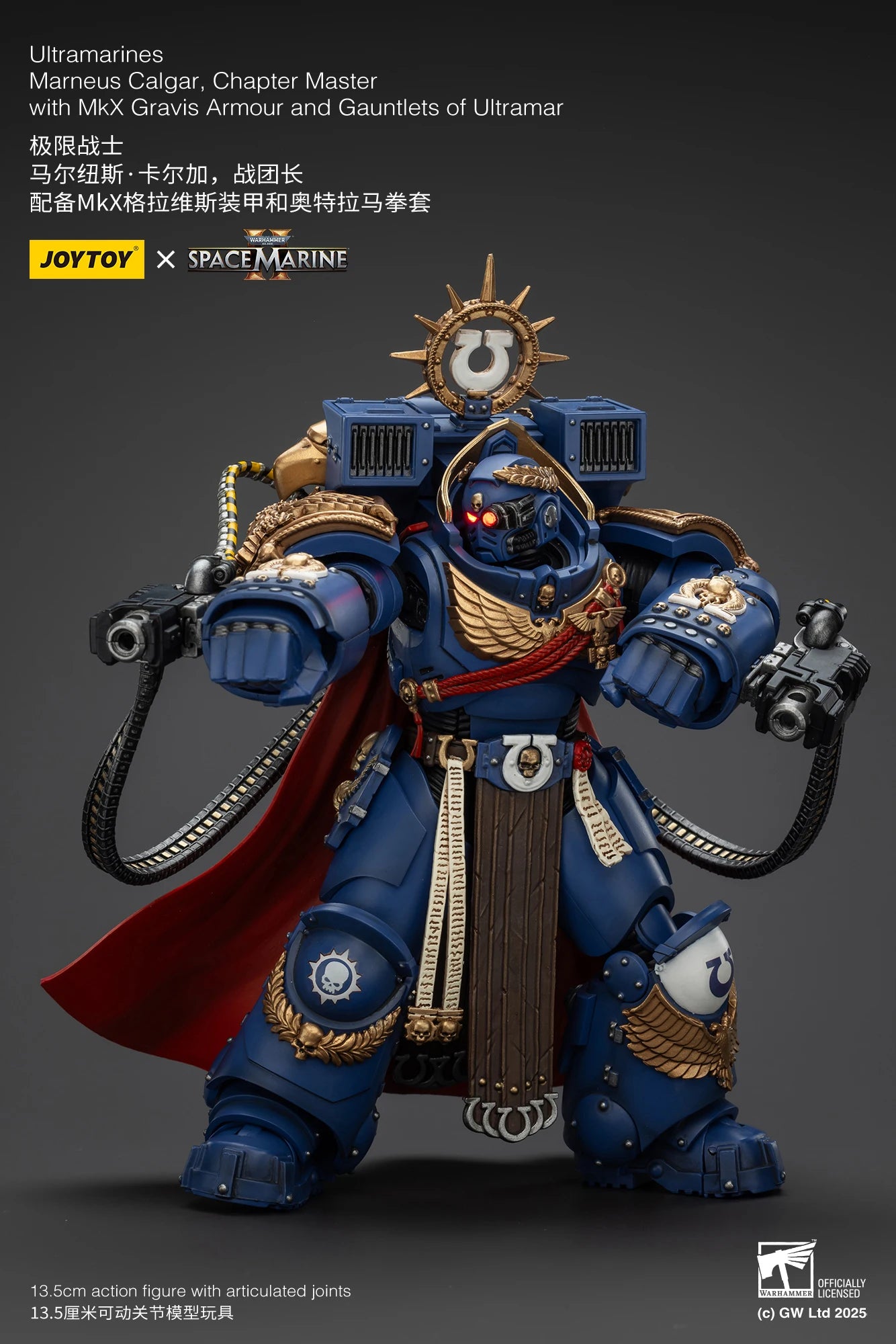 JOYTOY Warhammer 40k 1/18 Action Figures Ultramarines Marneus Calgar, Chapter Master Ultramarines Victrix Honour Guard
