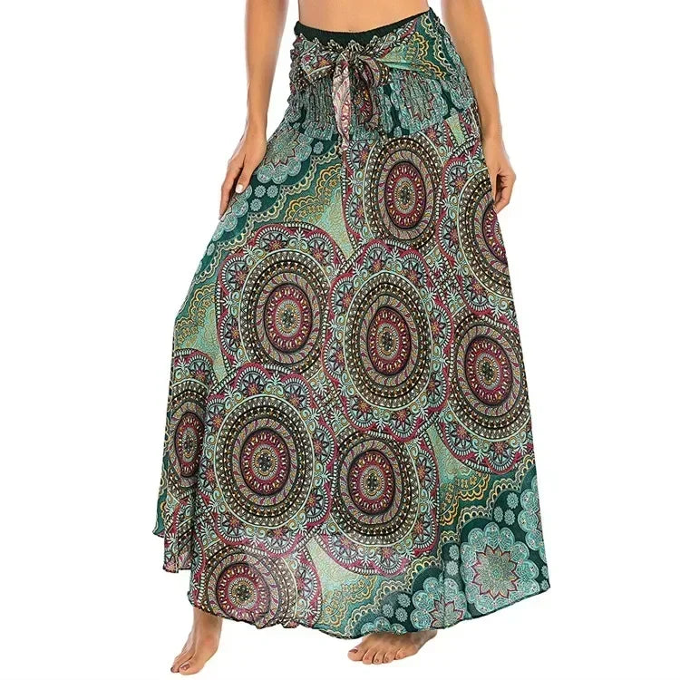 Boho Maxi Skirt – Flowy Ankle-Length Summer Skirt for Women