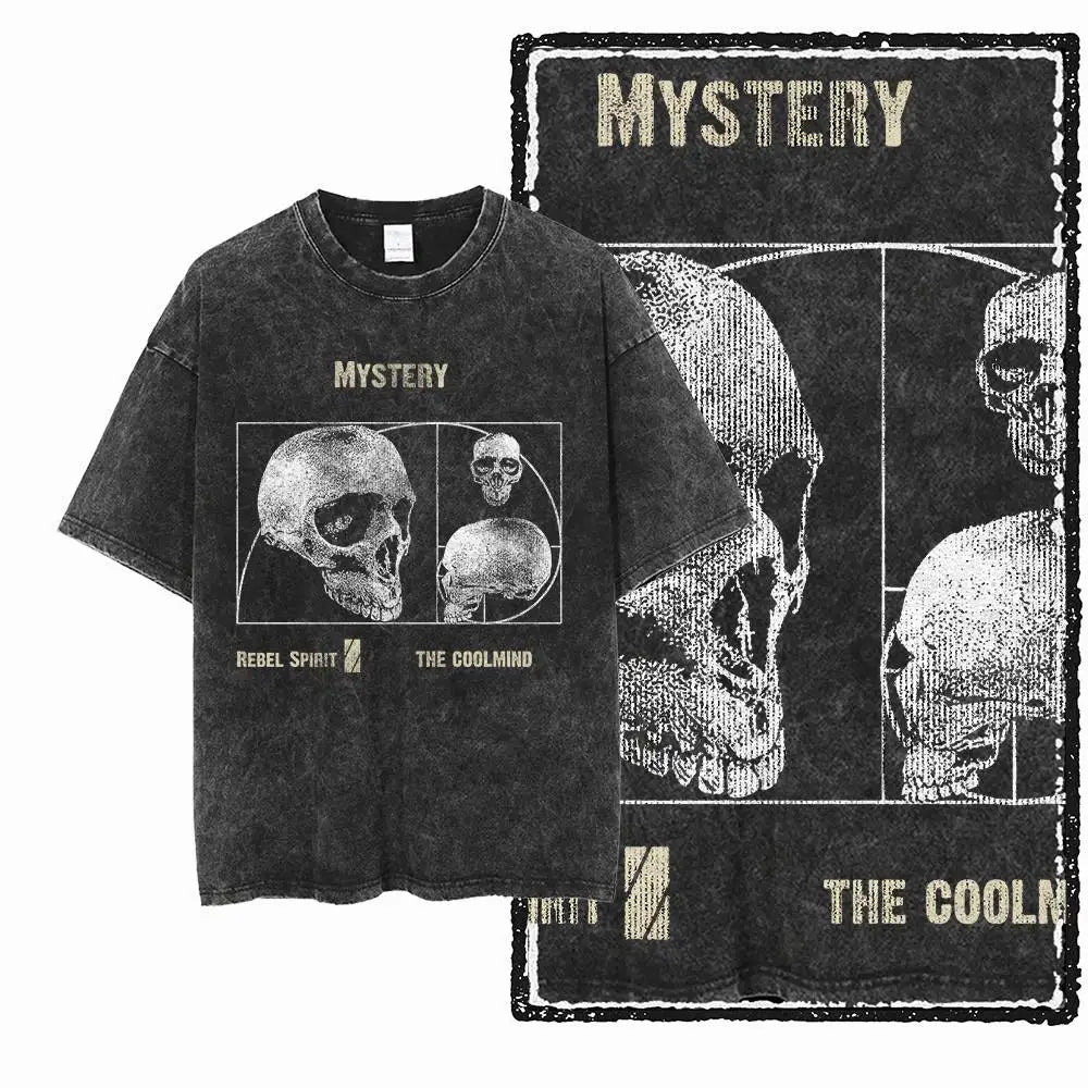 G24 Exclusive Big Size Cool Cotton Men's COOLMIND Printed Graphic T-shirt | Acid Washed Streetwear O-neck Men's Tee Tshirt