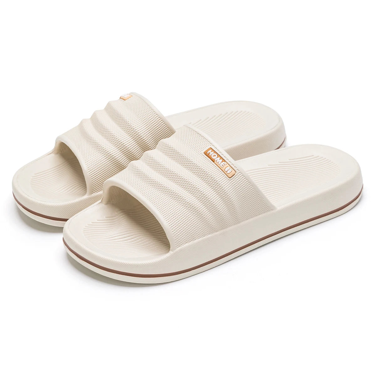 EVA Couple Slippers Slip on Soft Bottom Home Slippers Comfortable Simple Casual Slippers