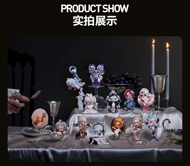 POP MART SKULLPANDA The Feast Begins Series Mystery Box Genuine Blind Box Guess Toys gift Ornament Figurines Home Decor Desktop