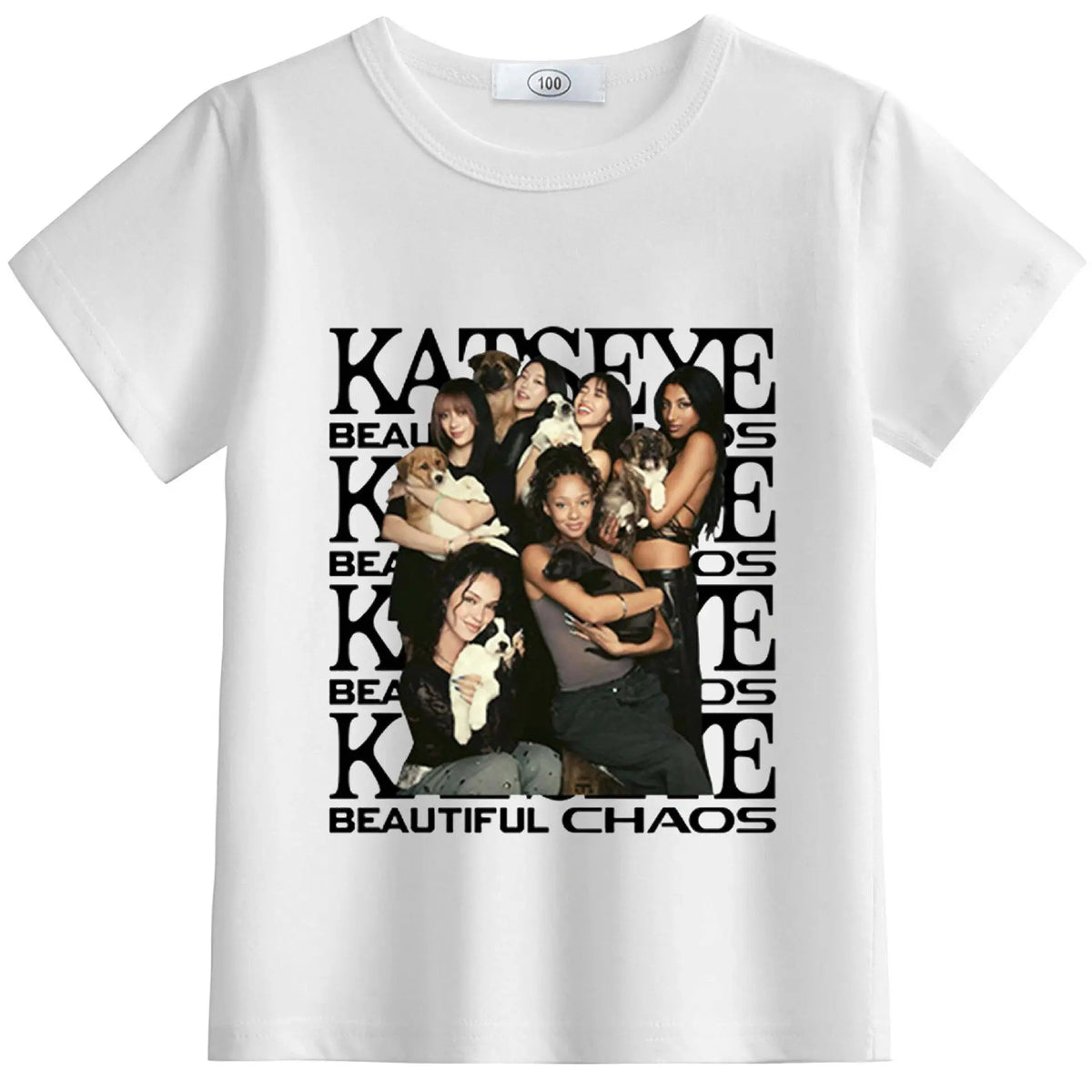 New KATSEYE Children's Summer Clothing for Infants and Toddlers - Round-neck, Lightweight, Short-sleeved T-shirt Top