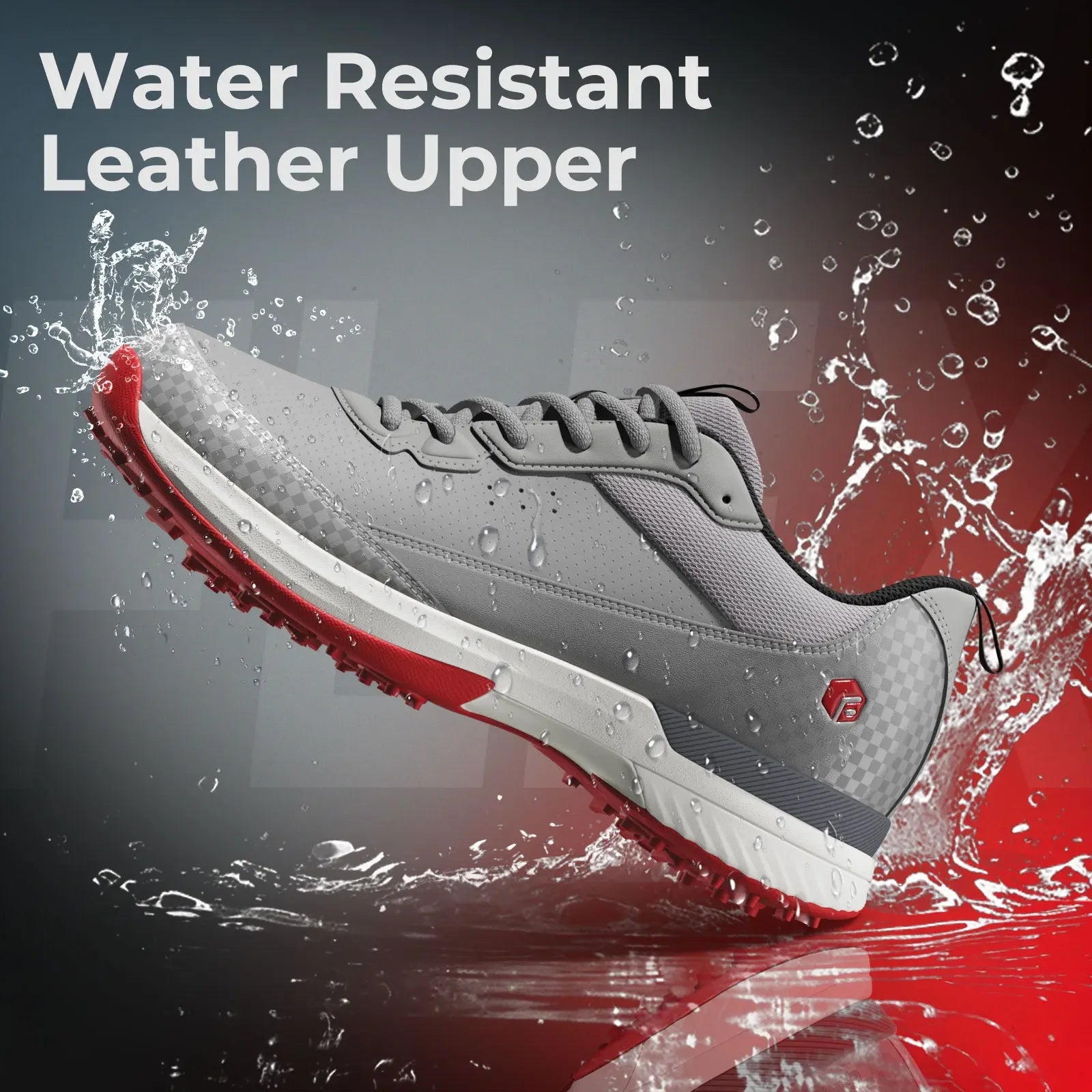 FitVille Wide Golf Shoes Men Professional Outdoor Water Resistant Golf Shoes for Course with Spikes
