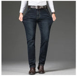 Men's Classic Straight-Leg Denim Jeans | Blue & Black