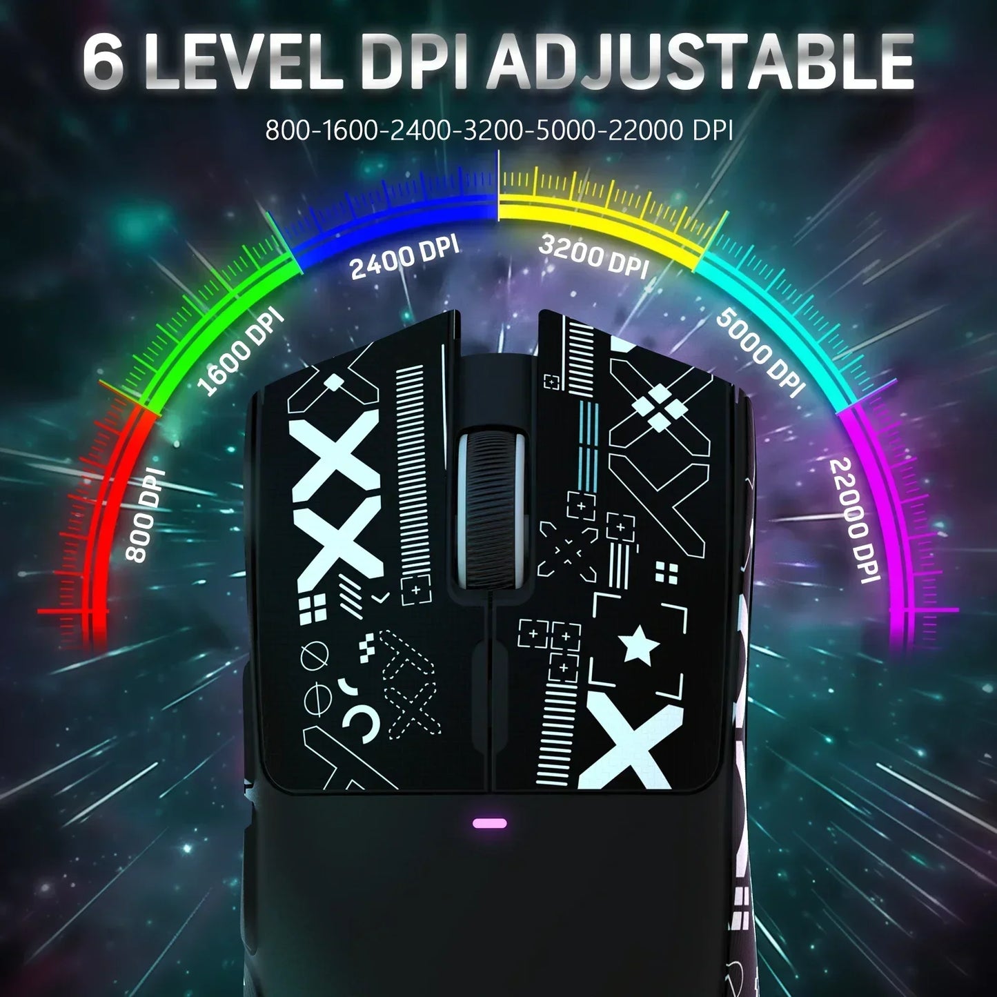 ATTACK SHARK X11 Wireless Gaming Mouse Charging Dock PixArt PAW3311 BT/2.4G Wireless/Wired Gaming Sensor Gift Anti-slip Sticker