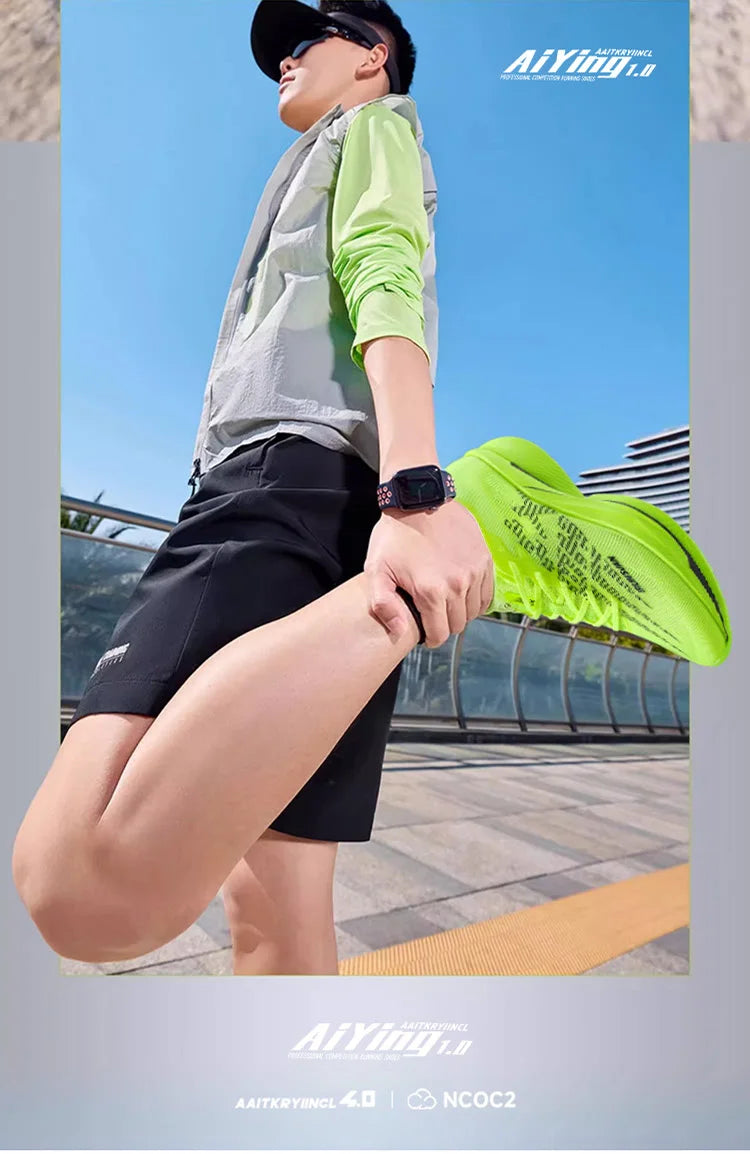 IRUNSVAN Carbon Plate Sports Shoes Marathon Professional Running Shoes Shock Absorbent Breathable Jogging Shoes Unisex 095