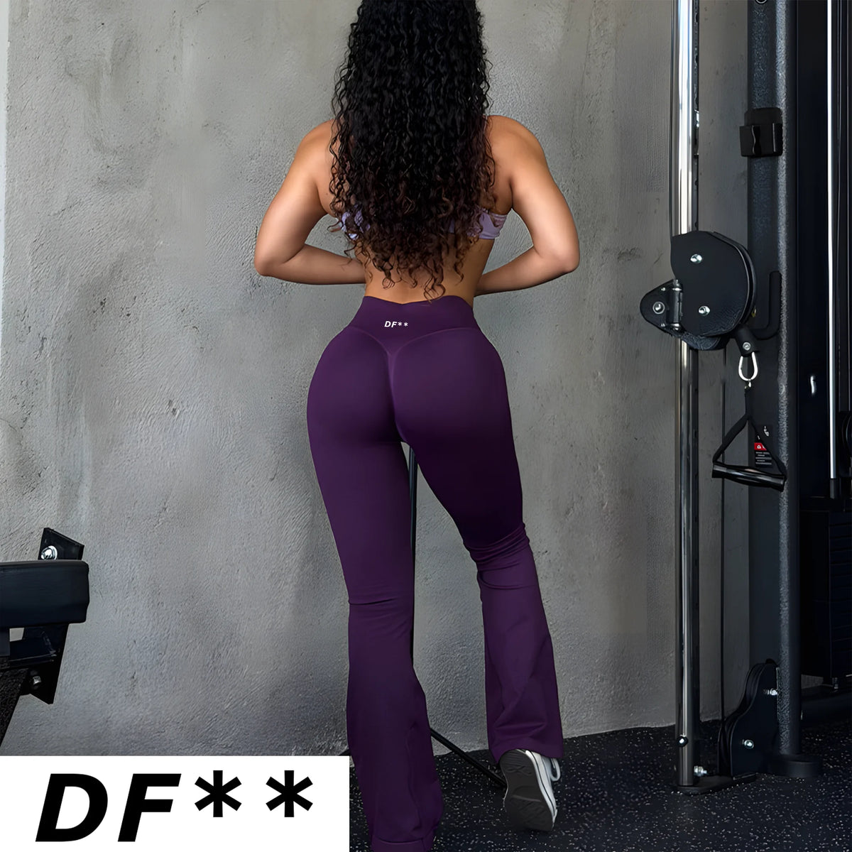 Women's Flare Yoga Pants with Stretch Waist