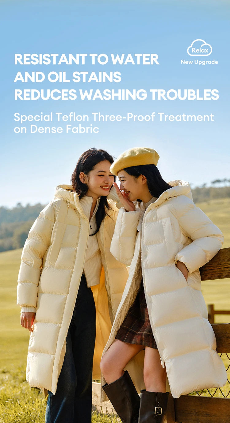 Women’s Longline Hooded Down Jacket