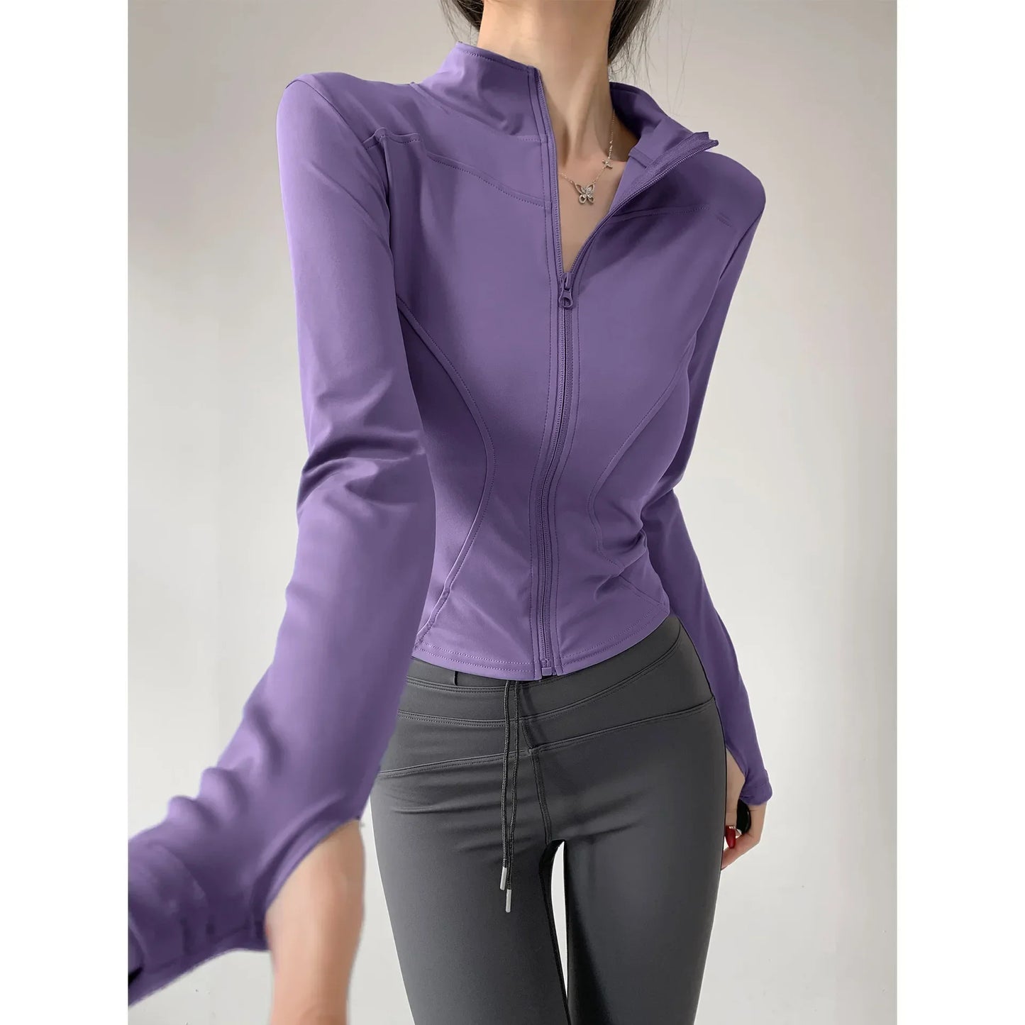 Quick-Dry Performance Yoga Jacket