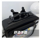 Cartoon Cute Handbags for Women Funny Retro TV Transparent Square Bag Fashion Leather Personalized Creative Shoulder Bag Woman