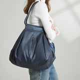 Slouchy Soft Cowhide Large Capacity Purses Handbags For Women 2026 Genuine Leather Shoulder Bags Travel Bag Underarm Wrist Bags