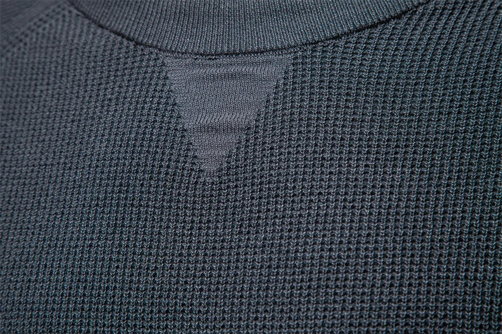 AIOPESON Men's Raglan Polo | Henley Collar Thermal Shirt