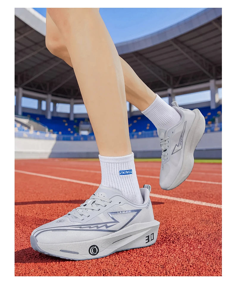 Men Marathon Running Shoes Carbon Plate Training Race Sports Outdoor Breathable Lightweight Women Comfortable Athletic Sneakers