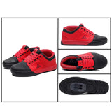 LEHTF Men's Breathable Lace-Up MTB Cycling Shoes