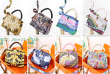 Ins Famous Fashion Classic Printed PU Leather Women's Handbags – Luxury Elegant Shoulder Crossbody Top Handle Bag