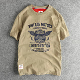 Men's Vintage Motorcycle Cotton T-Shirt