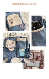 Waterproof Canvas Women Handbags Shoulder Bag Nylon Ladies Messenger Bag Oxford Crossbody Bags Tote Book Bags for Girls Satchels